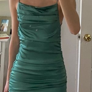 Sundays SoHo Green Ruched Bodycon XS